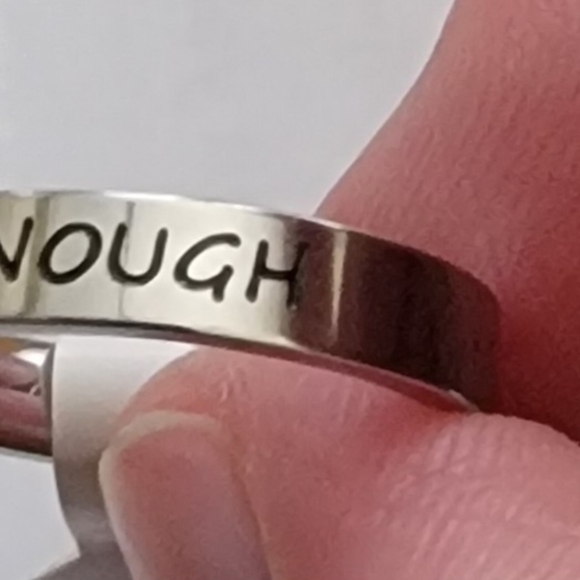 New Engraved Ring. I Am Enough. - Picture 3 of 5